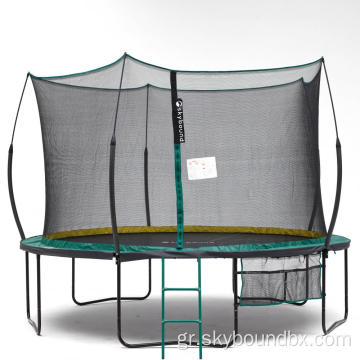 Trampoline 12ft Springless με πράσινο μαξιλάρι ελατηρίου